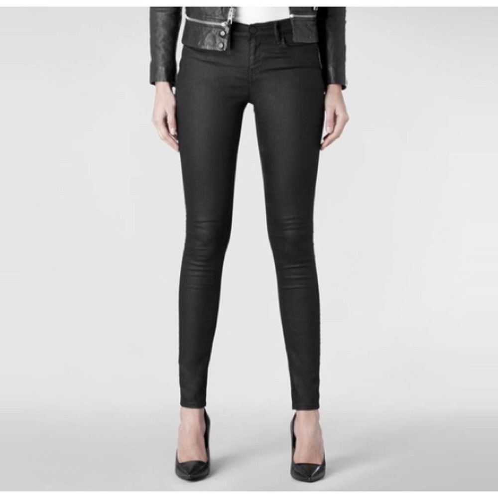 AllSaints Verne Ashby Skinny Jeans Black Women's Size 27x30